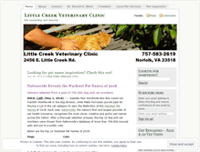 Tablet Screenshot of littlecreekvet.com